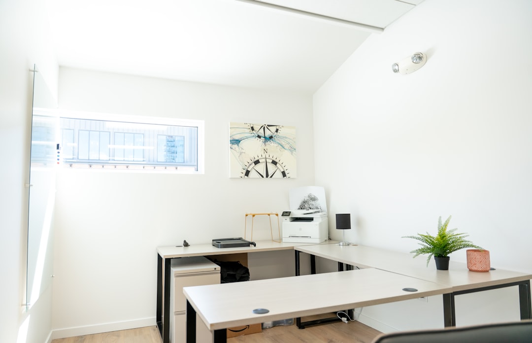 The bright, modern, and professional interior of a welcoming small business, symbolizing new entrepreneurial opportunities in a growing community.